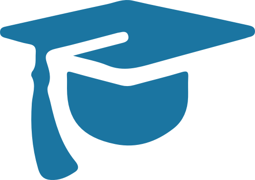 Grad cap icon for see school ratings